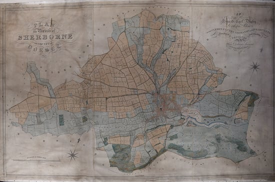 Original Percy Map - Sherborne