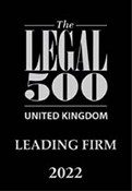 Legal 500 UK Leading Firm 2022 logo